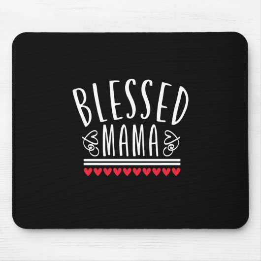 Moeder Gift Blessed Mama Muismat (Voorkant)