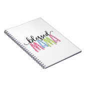 Moeder Gift Blessed Mama Notitieboek (Rechterzijde)