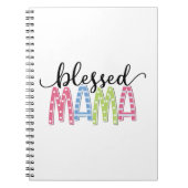Moeder Gift Blessed Mama Notitieboek (Voorkant)