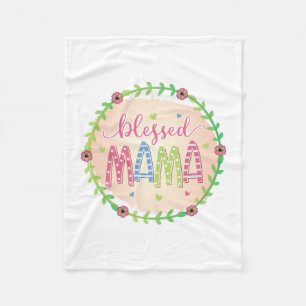 Moeder Gift Blessed Moeder Fleece Deken