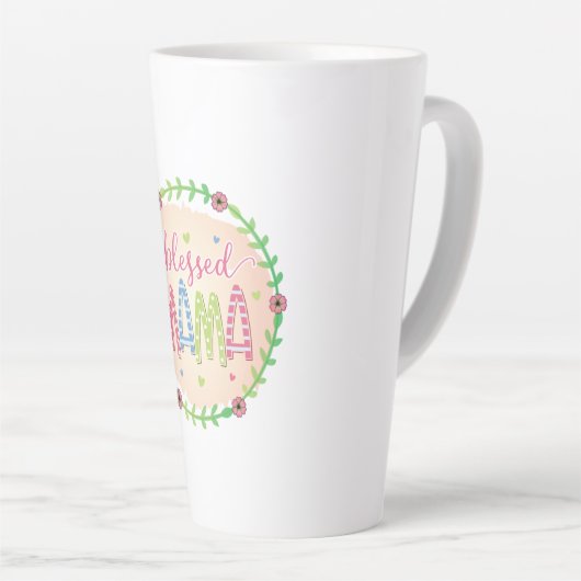 Moeder Gift Blessed Moeder Latte Mok (Rechterhoek)