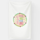 Moeder Gift Blessed Moeder Spandoek (Verticaal)