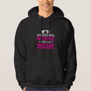 Moeder Gift favoriete verpleegster belt me mama Hoodie