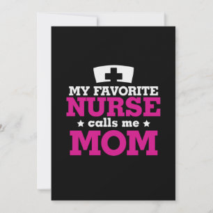 Moeder Gift favoriete verpleegster belt me mama Kaart