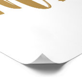 Moeder Gift Geluk is een moeder. Poster (Hoek)