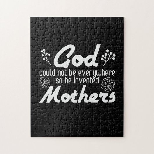 Moeder Gift God Hij heeft moeder uitgevonden Legpuzzel (Verticaal)