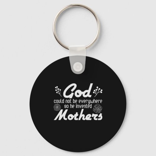 Moeder Gift God Hij heeft moeder uitgevonden Sleutelhanger (Voorkant)