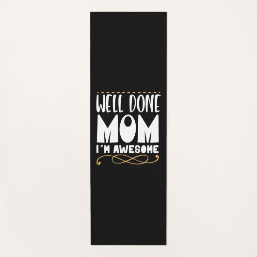 Moeder Gift Goed gedaan mama Yogamat (Voorkant)