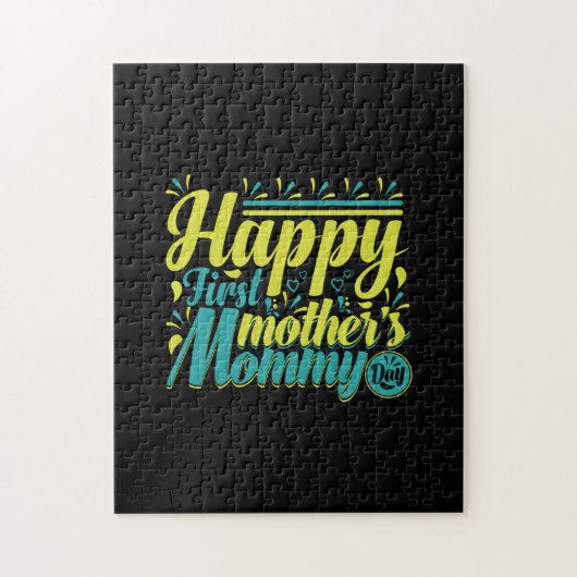 Moeder Gift Happy First Mama Day Legpuzzel (Verticaal)