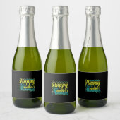 Moeder Gift Happy First Mama Day Sparkling Wijnetiket (Flessen)