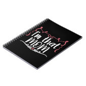 Moeder Gift... ik ben die moeder Notitieboek (Linkerzijde)