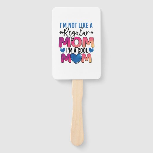 Moeder Gift Ik ben een coole moeder Handwaaier (Voorkant)