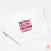 Moeder Gift Ik ben een moeder Vierkante Sticker (Envelop)