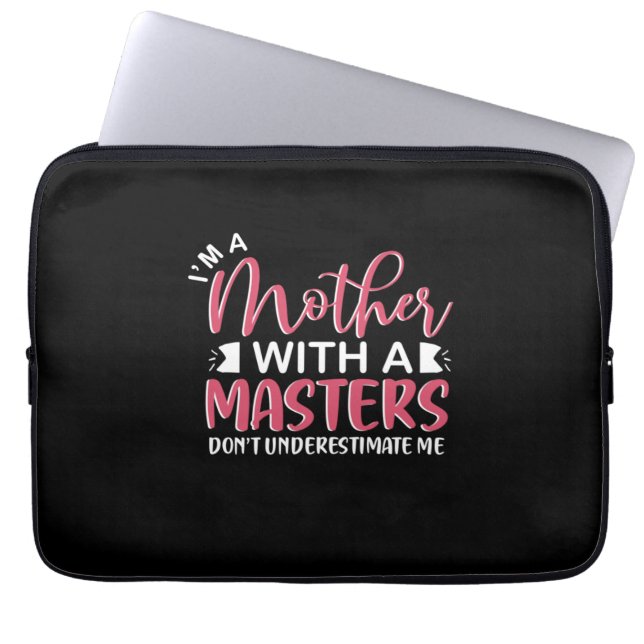 Moeder Gift Ik ben moeder met master Laptop Sleeve (Voorkant)