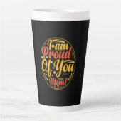 Moeder Gift Ik ben trots op je Latte Mok (Voorkant)