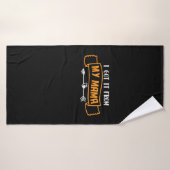 Moeder Gift ik heb het van mijn moeder. Badhanddoek (Badhanddoek)