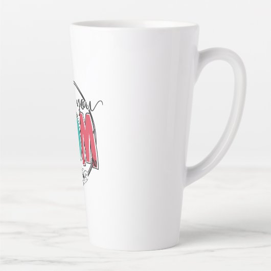 Moeder Gift Ik hou van je moeder Latte Mok (Rechts)