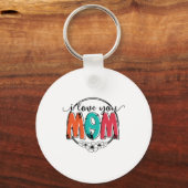 Moeder Gift Ik hou van je moeder Sleutelhanger (Voorkant)