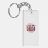 Moeder Gift Ik hou van je moeder Sleutelhanger (Voorkant Links)