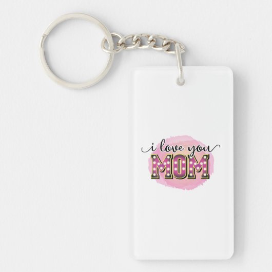Moeder Gift Ik hou van je moeder Sleutelhanger (Voorkant)