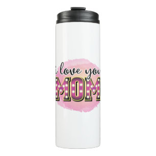 Moeder Gift Ik hou van je moeder Thermosbeker