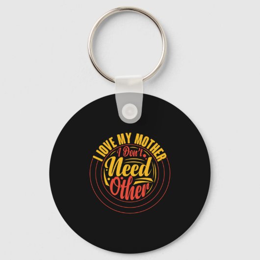 Moeder Gift Ik hou van mijn moeder Sleutelhanger (Voorkant)