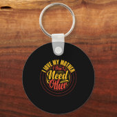 Moeder Gift Ik hou van mijn moeder Sleutelhanger (Voorkant)