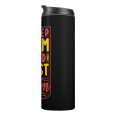 Moeder Gift Keep Calm en vertrouw op mam Thermosbeker (Geroteerd rechts)