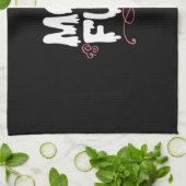 Moeder Gift Ma Fuel Theedoek (Gevouwen)