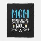 Moeder Gift Mam draaide zich om Wauw Fleece Deken (Voorkant)