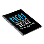 Moeder Gift Mam draaide zich om Wauw Notitieboek (Rechterzijde)