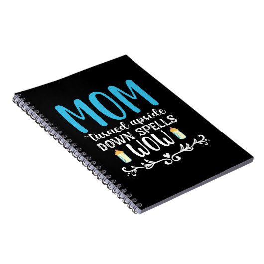 Moeder Gift Mam draaide zich om Wauw Notitieboek (Rechterzijde)