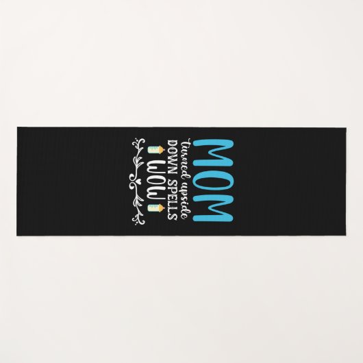 Moeder Gift Mam draaide zich om Wauw Yogamat (Voorkant (horizontaal))