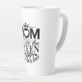 Moeder Gift Mam Je bent de koningin Latte Mok (Rechterhoek)