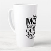 Moeder Gift Mam Je bent de koningin Latte Mok (Linkerhoek)