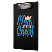 Moeder Gift Mam Je bent mijn koningin Klembord (Links)