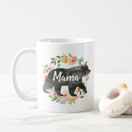 Moeder Gift Mama Beer Mam Floral Cute Flowers Koffiemok