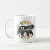 Moeder Gift Mama Beer Mam Floral Cute Flowers Koffiemok (Links)