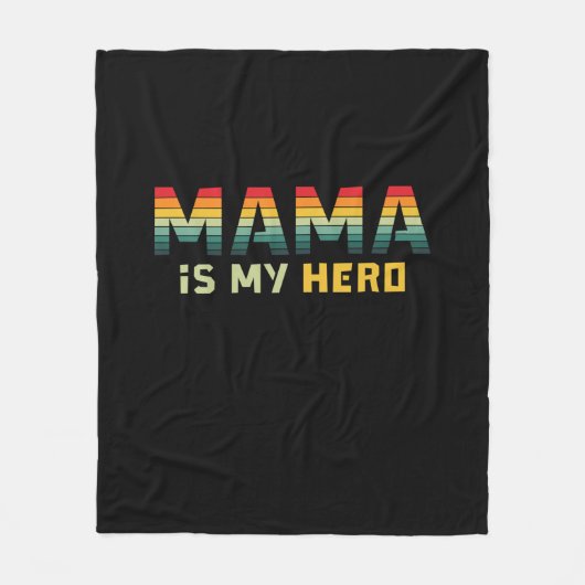 Moeder Gift Mama is mijn Hero Fleece Deken (Voorkant)
