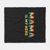 Moeder Gift Mama is mijn Hero Fleece Deken (Voorkant (Horizontaal))
