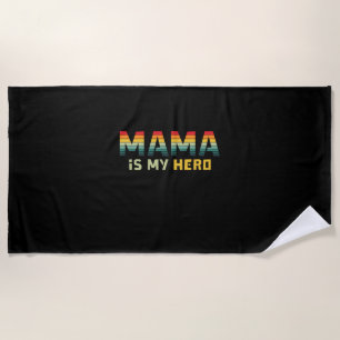 Moeder Gift Mama is mijn Hero Strandlaken
