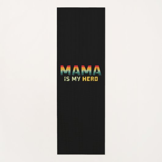 Moeder Gift Mama is mijn Hero Yogamat (Voorkant)