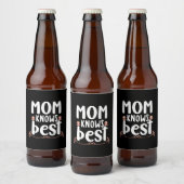 Moeder Gift mama kent best Bier Etiket (Flessen)