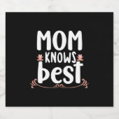 Moeder Gift mama kent best Bier Etiket (Enkel label)