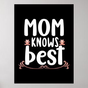 Moeder Gift mama kent best Poster