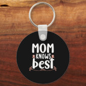 Moeder Gift mama kent best Sleutelhanger (Voorkant)