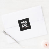 Moeder Gift mama kent best Vierkante Sticker (Envelop)