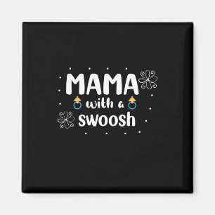 Moeder Gift Mama met een vuilnisbak Magneet