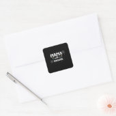 Moeder Gift Mama met een vuilnisbak Vierkante Sticker (Envelop)