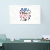 Moeder Gift Mama Wife Gezegd Leven Spandoek (Beurs)